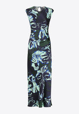 Shona Joy Franco Floral Print Maxi Dress Blue 1244099BLUE MULTI