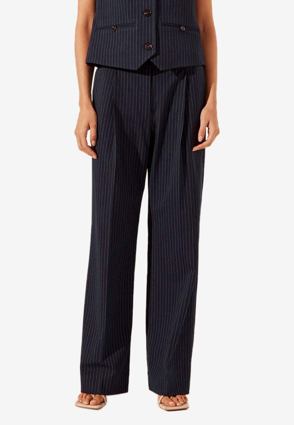 Shona Joy Hayden Pinstriped Tailored Pants Navy 1244241NAVY