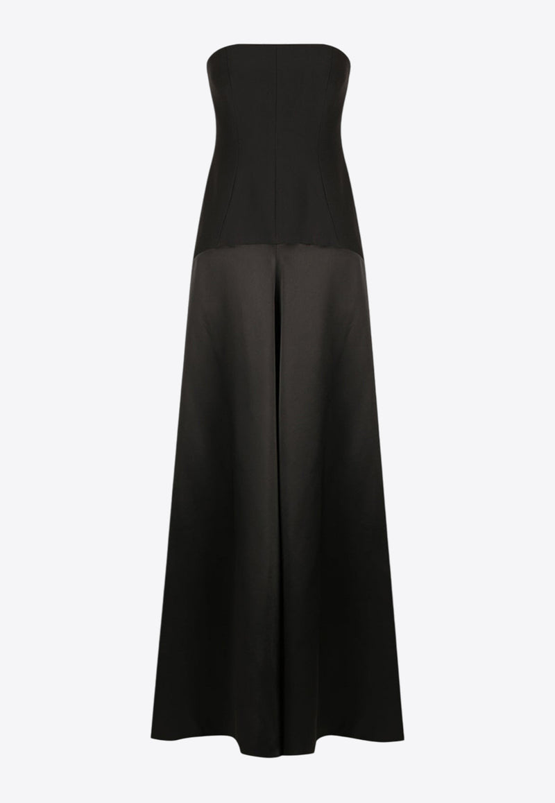 Shona Joy Adri Strapless Paneled Maxi Dress Black 1244268BLACK