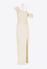 Shona Joy Lani Asymmetrical Maxi Dress White 1244402CREAM