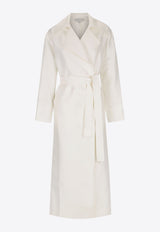 Shona Joy Thea Belted Long Trench Coat White 1244460WHITE