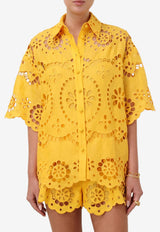 Zimmermann Pop Embroidered Shirt 1248TSS244YELLOW