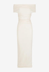 Shona Joy Beau Off-Shoulder Midi Dress 1252047_IVORY