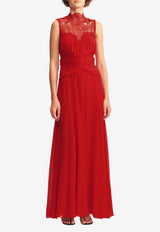 Shona Joy Emory Ruched Maxi Dress 1252161_RED