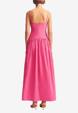 Shona Joy Campbell Square-Neck Maxi Dress 1254018_PINK