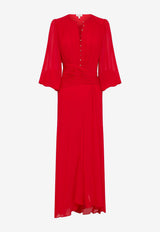 Shona Joy Romy Ruched Maxi Dress 1255010_RED