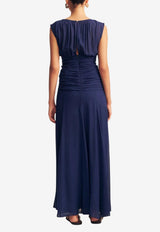 Shona Joy Romy Ruched Maxi Dress 1255046_NAVY