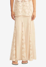 Shona Joy Presley Paneled Maxi Skirt 1255052_CREAM
