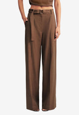 Shona Joy Asher Wide-Leg Tailored Pants 1255226_BROWN