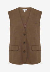 Shona Joy Asher Oversized Tailored Vest 1255227_BROWN