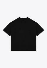 Fear Of God Essentials Logo Print Crewneck T-shirt Black 125BT244190F/P_FEARE-BLK