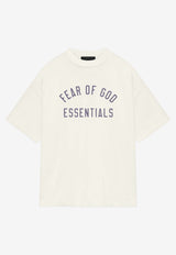 Fear Of God Essentials Logo Print Jersey T-shirt White 125BT244192F_000_SHELL