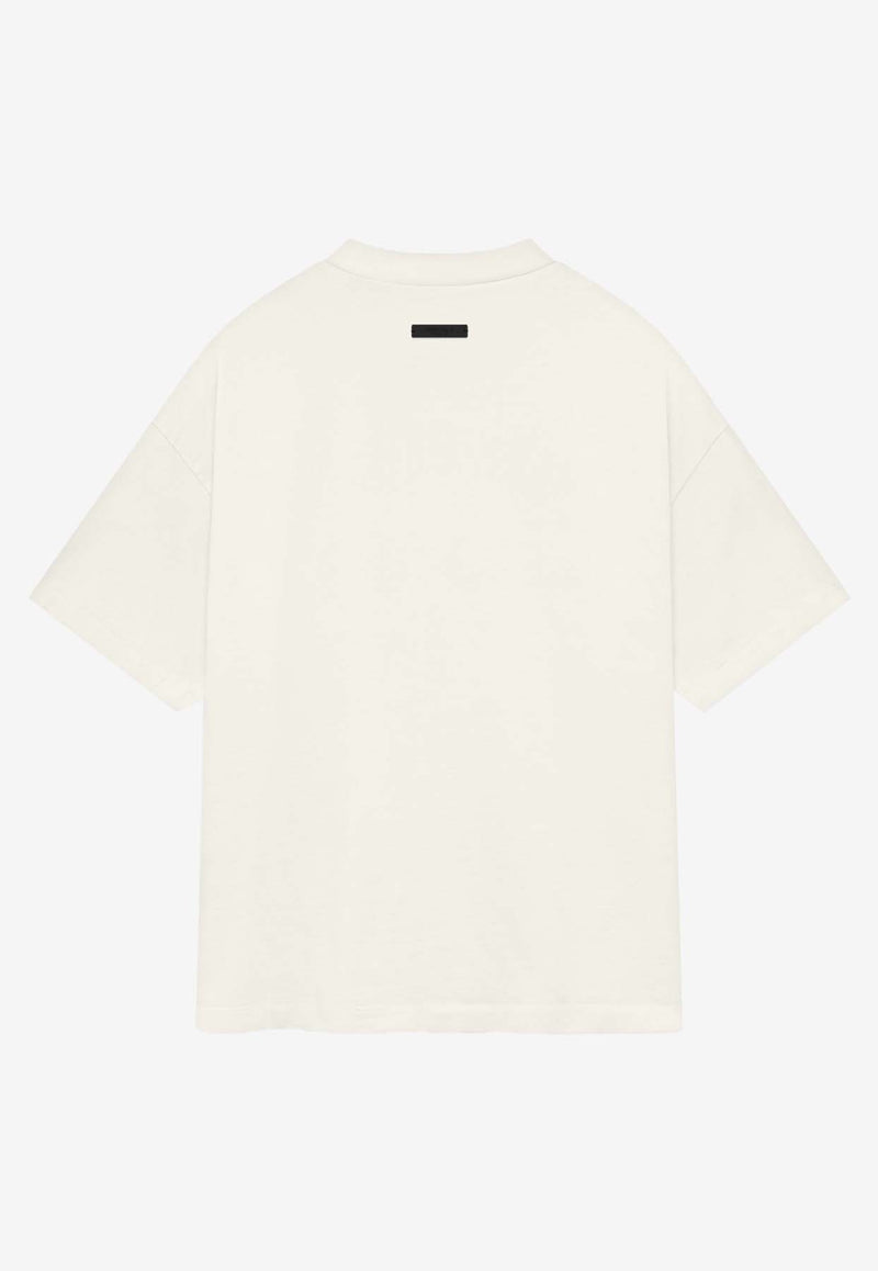 Fear Of God Essentials Logo Print Jersey T-shirt White 125BT244192F_000_SHELL