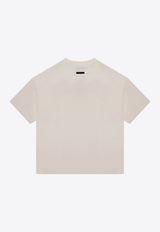 Fear Of God Essentials Logo Print Crewneck T-shirt White 125BT244192F/P_FEARE-SH