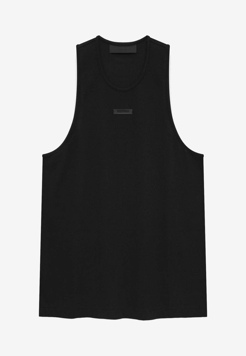 Fear Of God Essentials Ribbed Tank Top Black 125BT244230F_000_BLACK