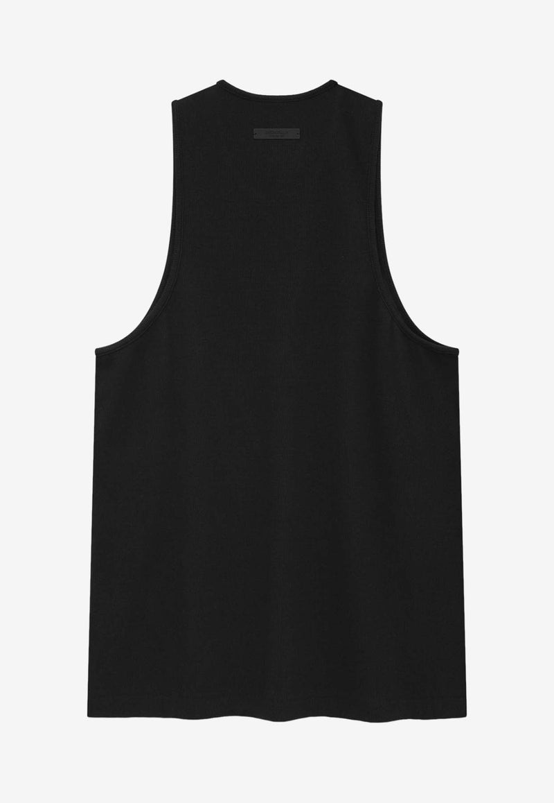 Fear Of God Essentials Ribbed Tank Top Black 125BT244230F_000_BLACK