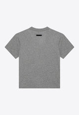 Fear Of God Essentials Logo Print Crewneck T-shirt Gray 125BT245441FW/P_FEARE-DH