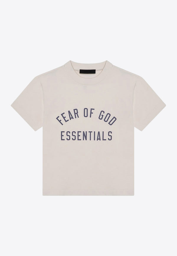 Fear Of God Essentials Logo Print Crewneck T-shirt White 125BT245442FW/P_FEARE-SH