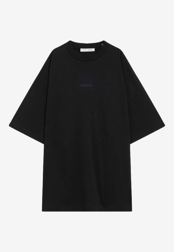 Fear Of God Essentials Rubberized Logo Jersey T-shirt Black 125SP254280F/R_FEARE-JB