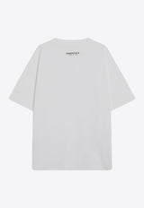 Fear Of God Essentials Logo patch Crewneck T-shirt White 125SP254284F_FEARE-BW