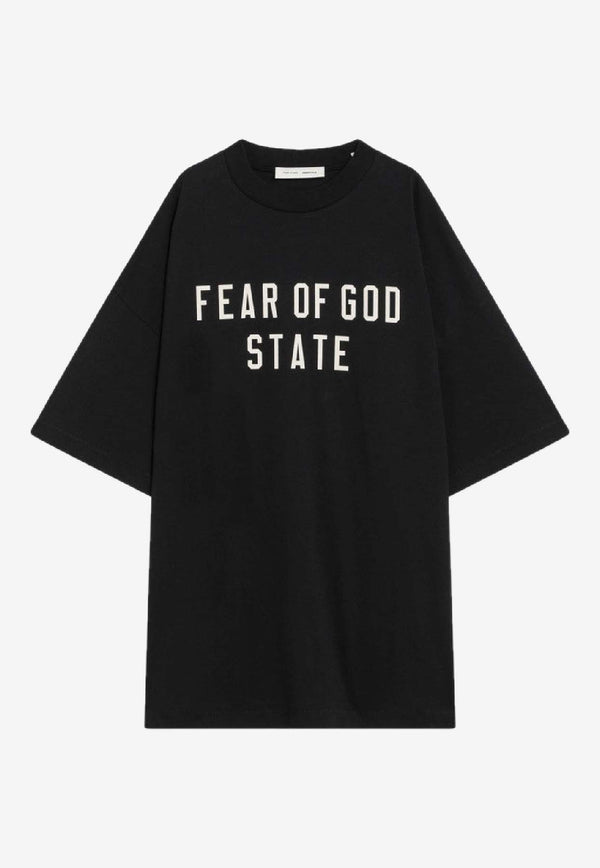 Fear Of God Essentials 90's Logo Oversized T-shirt Black 125SP254470F/R_FEARE-JB