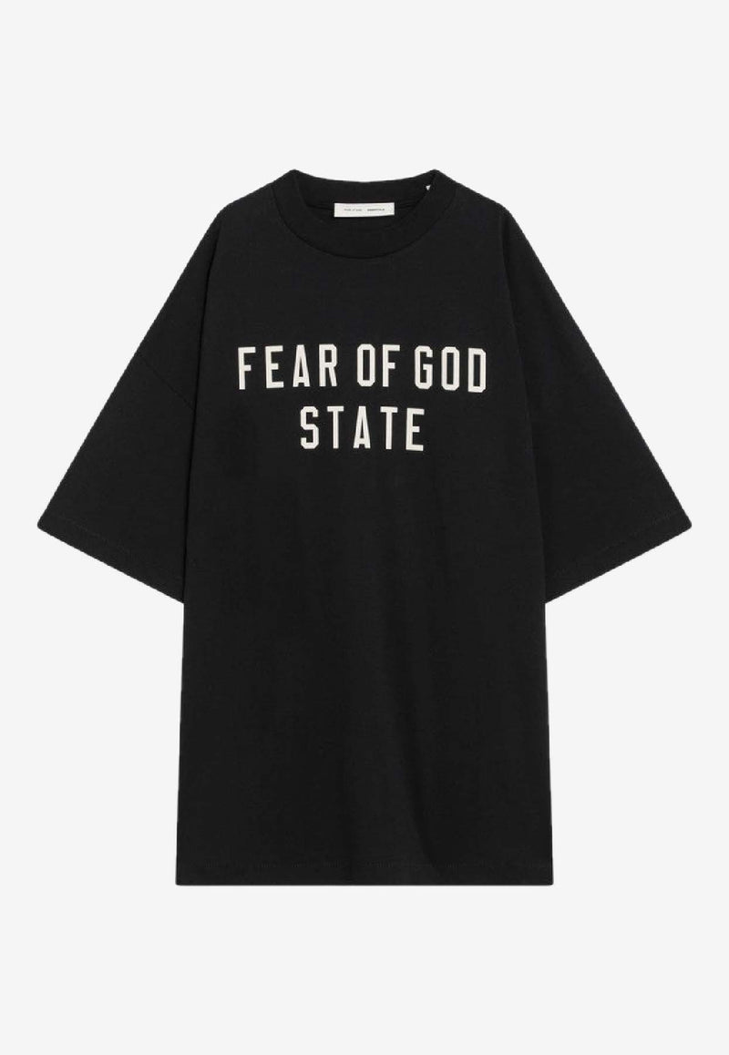 Fear Of God Essentials 90's Logo Oversized T-shirt Black 125SP254470F/R_FEARE-JB