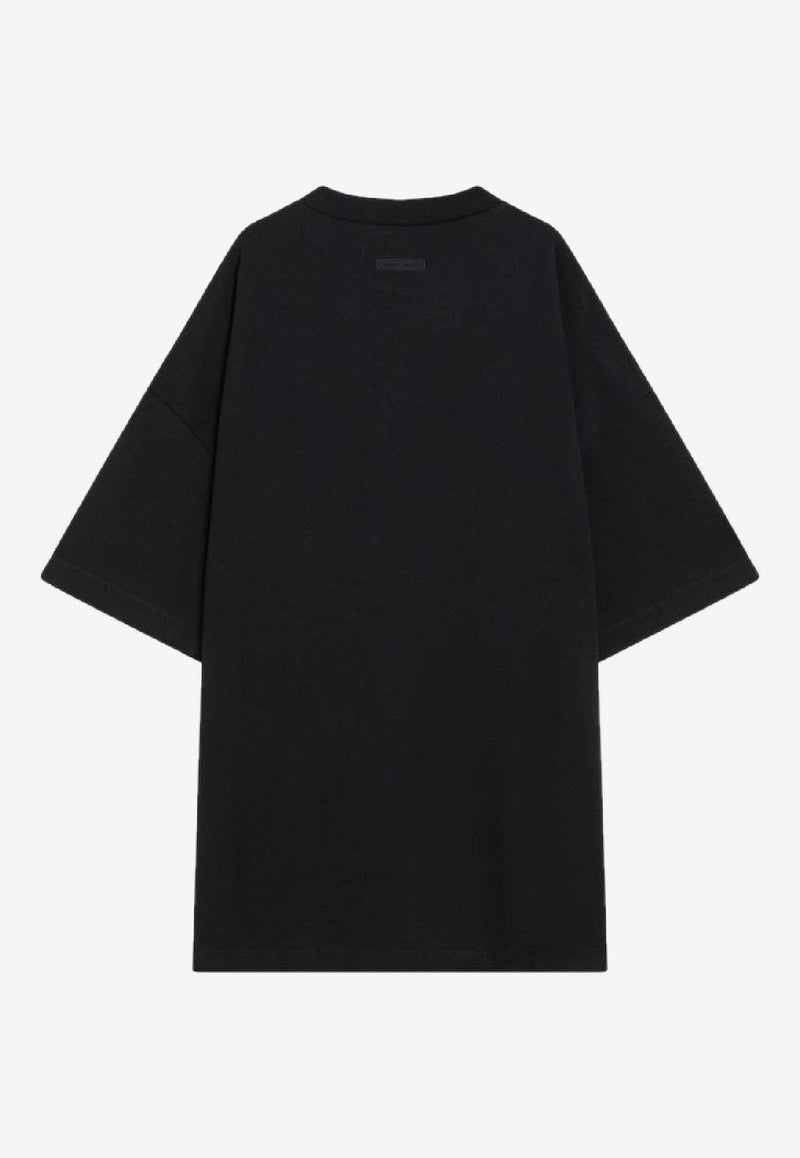 Fear Of God Essentials 90's Logo Oversized T-shirt Black 125SP254470F/R_FEARE-JB