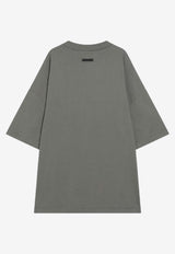Fear Of God Essentials 90's Logo Oversized T-shirt Green 125SP254477F/R_FEARE-MO
