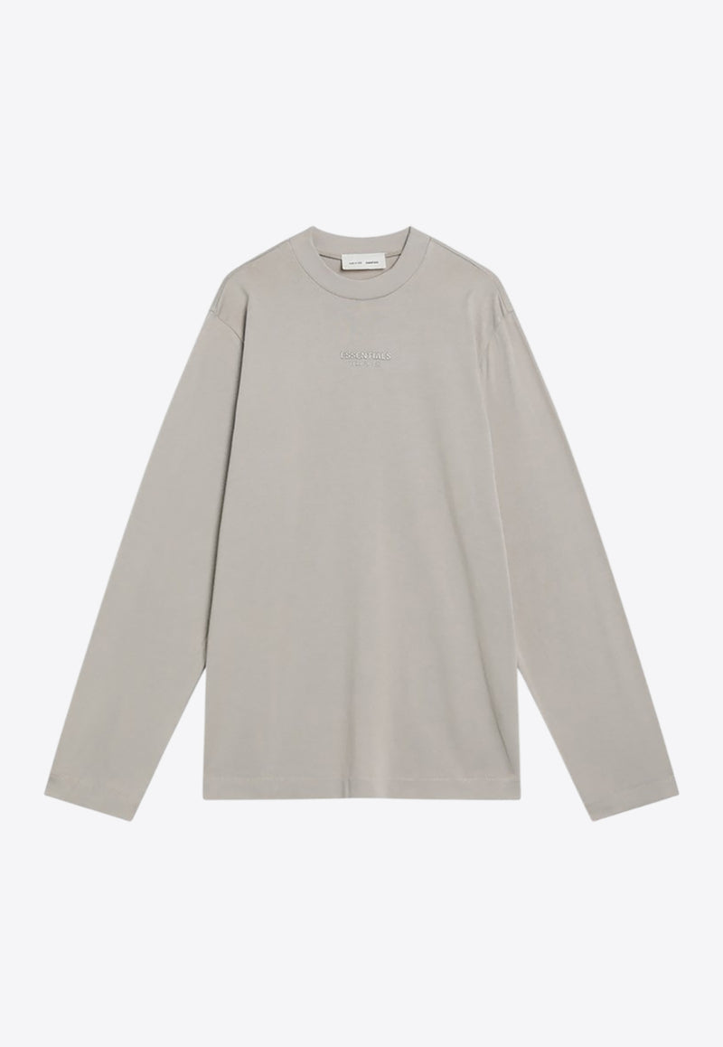 Fear Of God Essentials Logo Patch Long-Sleeved T-shirt Beige 125SP255881FW_FEARE-TI