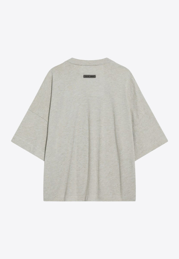 Fear Of God Essentials Classic Logo Oversized T-shirt Gray 125SP255892FW_FEARE-HS