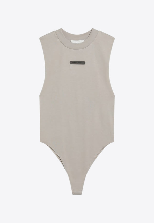 Fear Of God Essentials Logo Patch Ribbed Bodysuit Beige 125SP257131FW_FEARE-TI