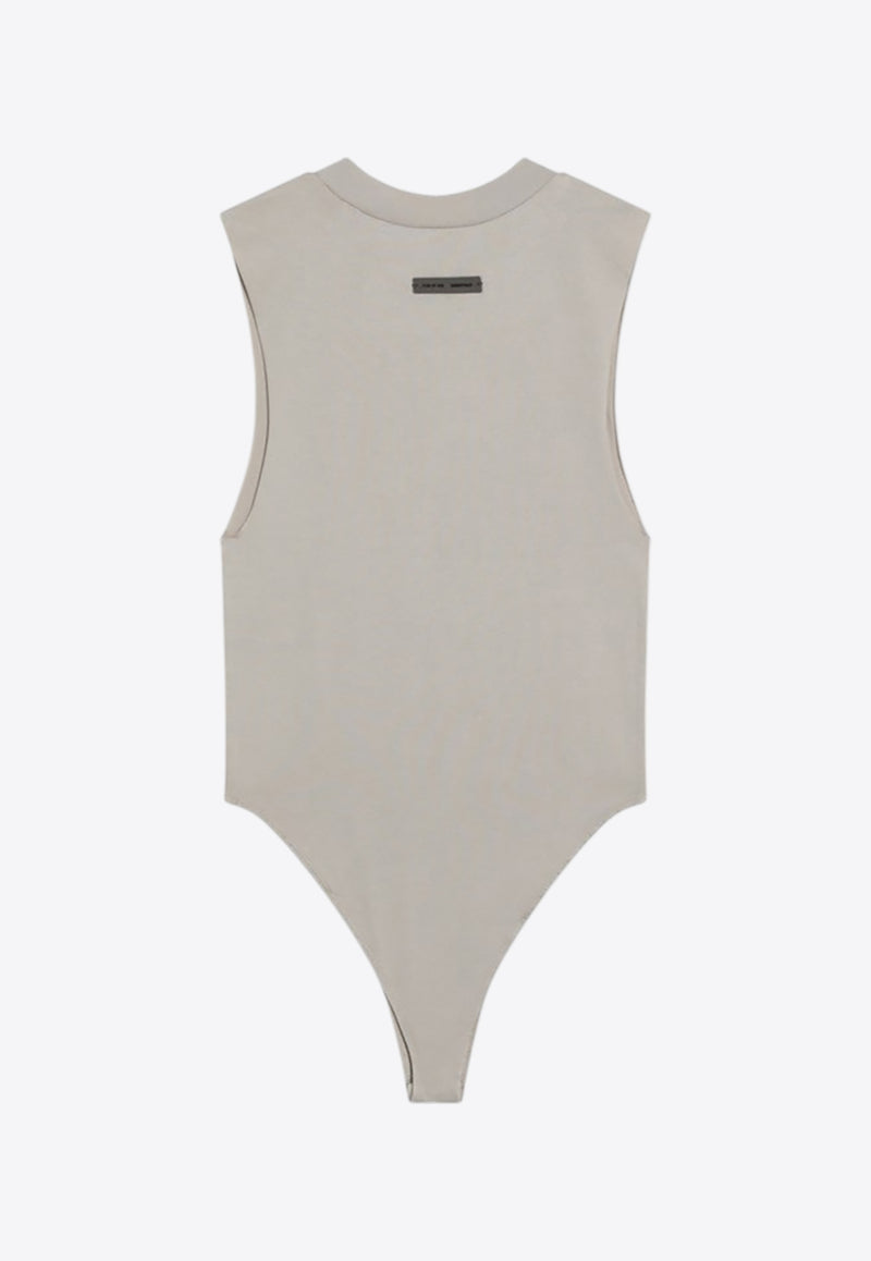 Fear Of God Essentials Logo Patch Ribbed Bodysuit Beige 125SP257131FW_FEARE-TI