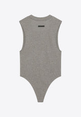 Fear Of God Essentials Logo Patch Ribbed Bodysuit Gray 125SP257133FW_FEARE-HH