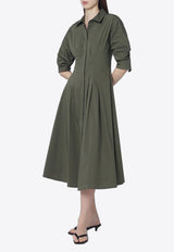 Simkhai Midi Shirt Dress  Green