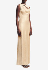 Shona Joy Andie Cowl-Neck Maxi Dress Champagne 1261128_CREAM