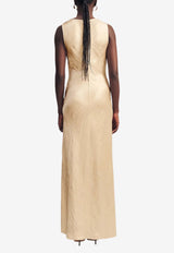 Shona Joy Andie Cowl-Neck Maxi Dress Champagne 1261128_CREAM