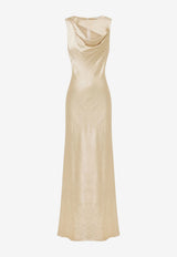 Shona Joy Andie Cowl-Neck Maxi Dress Champagne 1261128_CREAM