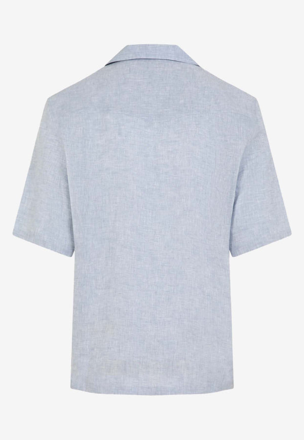 Short-Sleeved Linen Shirt