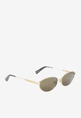 Jacquemus Les Lunettes Alba Sunglasses  Gray