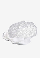 Maison Michel Annie Head Acc Hat  White