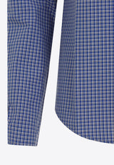 Checked Shirt with Logo-Lettering