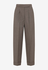 Manetta Pinstriped Tailored Pants