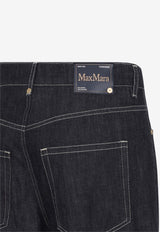 Chiara Straight-Leg Turn-Up Jeans