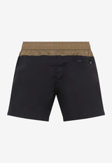 Logo Patch Swim Shorts