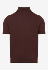 Cashmere Knit Polo T-shirt
