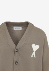 Intarsia Knit Ami De Coeur Cardigan