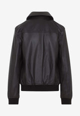 Zip-Up Leather Jacket