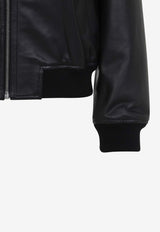 Zip-Up Leather Jacket