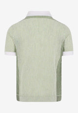 Vertical Stripe Polo T-shirt