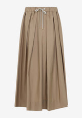 Pineta Popeline Midi Skirt